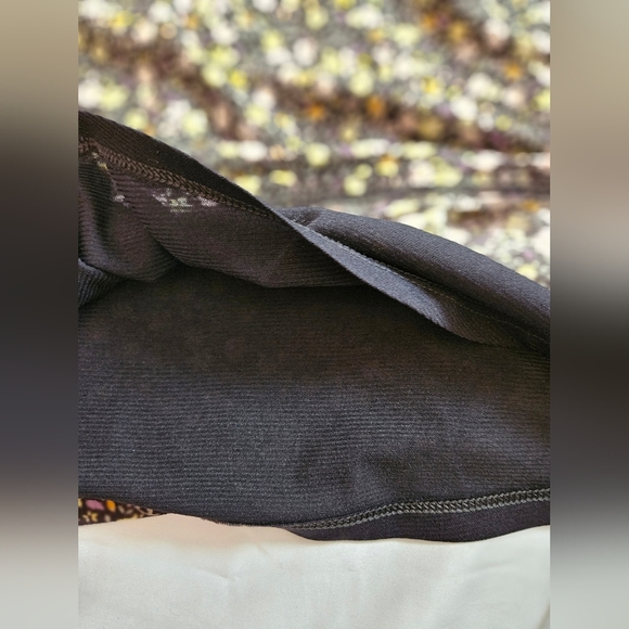 Lauren Conrad Womens Black Floral Short Sleeve V-Neck A Line Dress Size Small - Picture 7 of 11